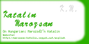 katalin marozsan business card